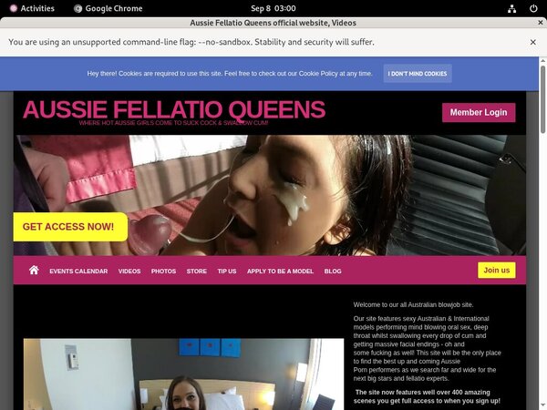 Aussie Fellatio Queens Adult Passwords