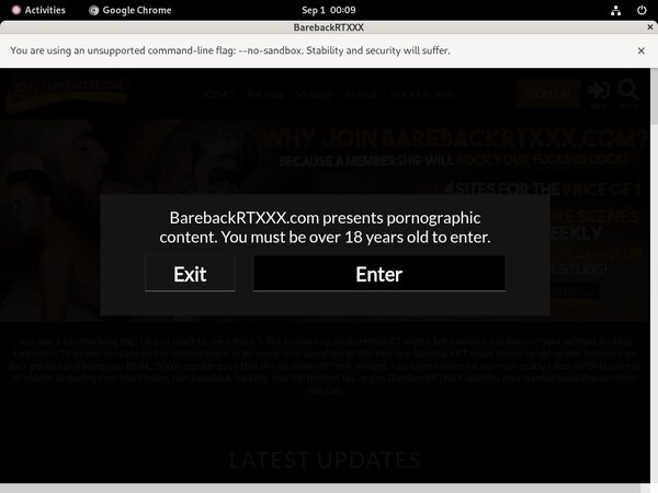 Barebackrtxxx.com Free Trial Promo