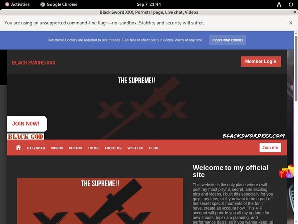 Black Sword XXX Billing Page