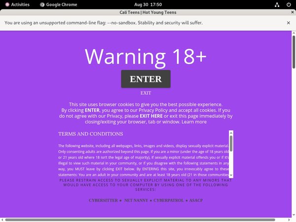 Cali Teens Premium Account Login