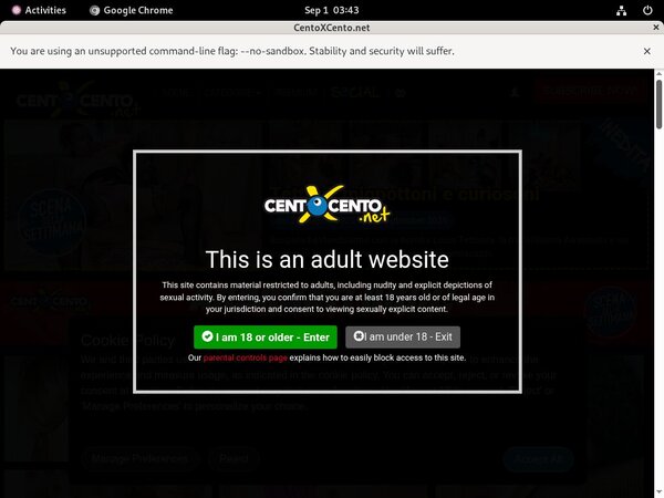 Centoxcento.net Checkout