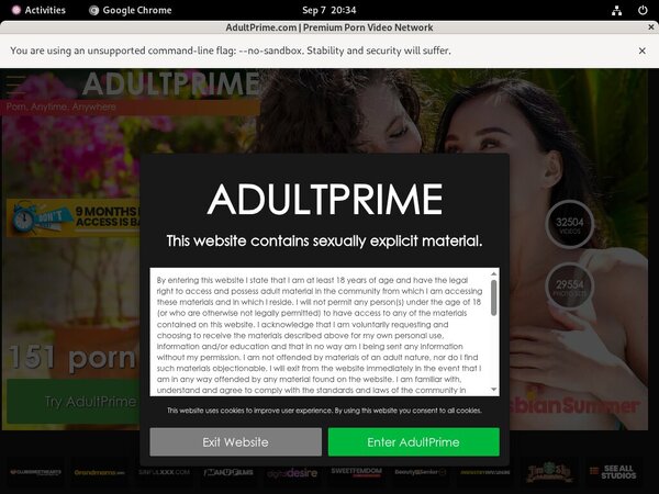Contas Premium Adultprime.com