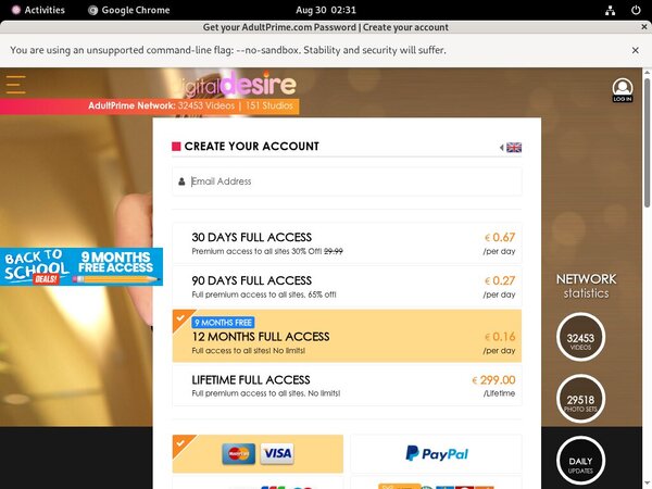 Discount Digital Desire Sign Up