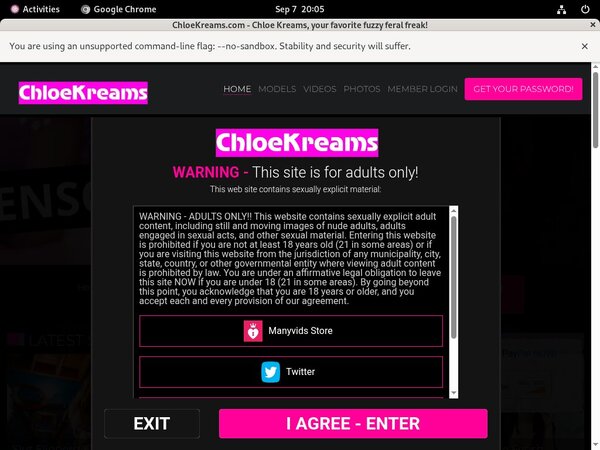 Discounted Chloekreams Membership