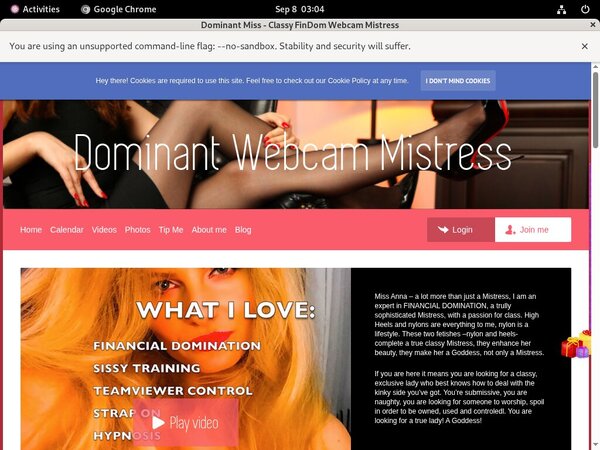 Dominant Miss - Classy FinDom Webcam Mistress Free Discount