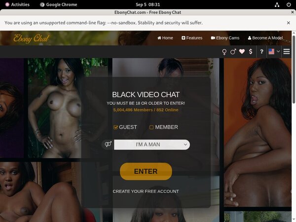 Ebony Chat Porn Login