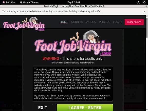Foot Job Virgin Billing Page