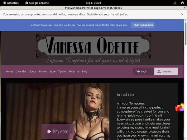 Free Account MissVanessa Offer