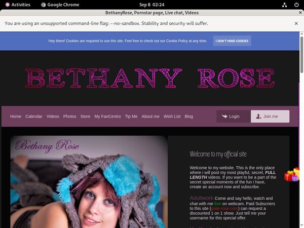 Free BethanyRose Trial Access