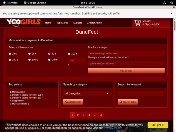 Free Dunefeet Sign Up