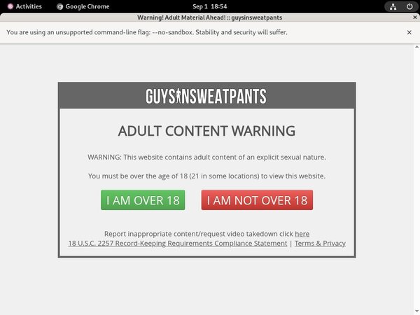 Free Login Guysinsweatpants.com