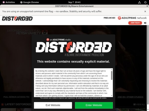 Get Distorded.com Account