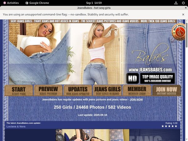 Jeans Babes Using Paypal
