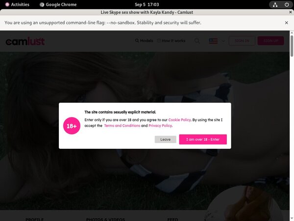 Kimberley Kinky Paypal Options