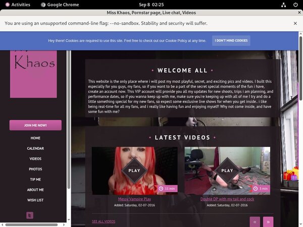 Miss Khaos Buy Membership