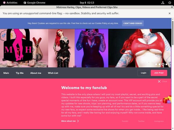 Mistress Harley Discount Free Trial