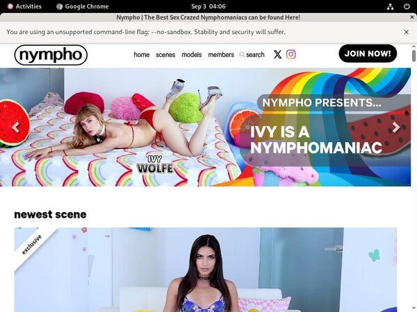 Nympho.com Password And Account