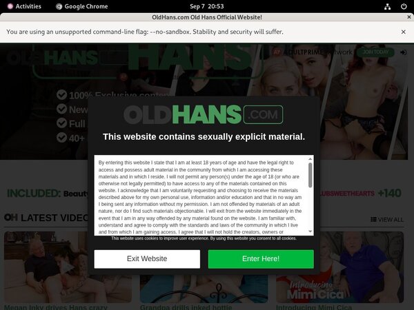 Oldhans.com Join Again