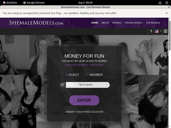 Shemalemodels.com Join Form