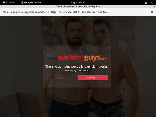 Toe Sucking Guys Billing Page