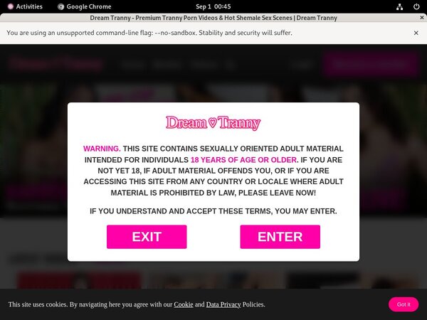User Pass Dreamtranny