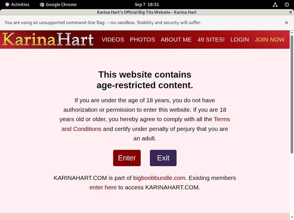 User Pass Karina Hart