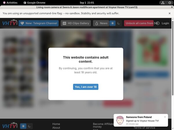 Voyeur-house.tv Trial Login
