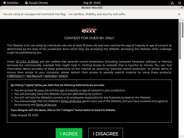 Workin Men XXX With AOL Account