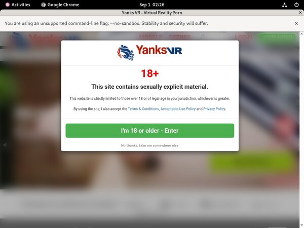 Yanks VR Form