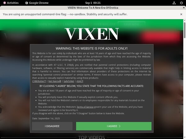 Vixen Hacked Account