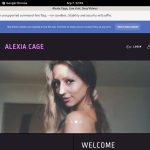 Alexia Cage Working Account