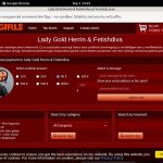 Lady Gold Fetishdiva Accounts Password