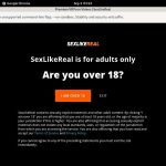 Sexlikereal.com With European Credit Card